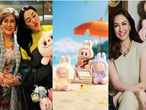 From left to right: Annabell Rama and Ruffa Gutierrez, Pop Mart's Labubu dolls, Marian Rivera.